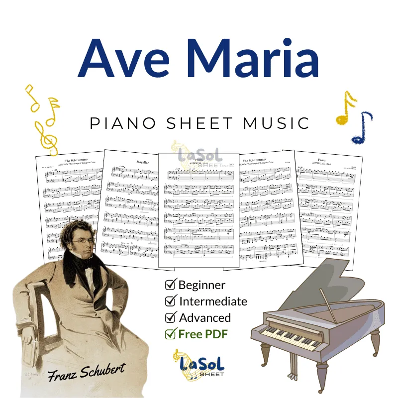Ave Maria - Schubert Piano Sheet Music