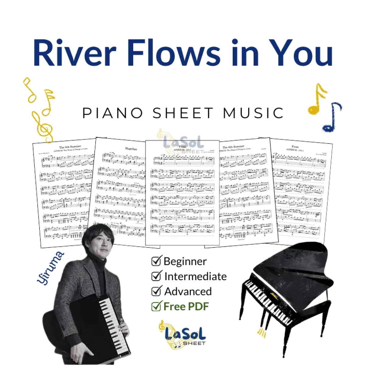 River Flows In You Piano Sheet Music [Download Free PDF] for River Flows In You Free Sheet Music Piano Printable