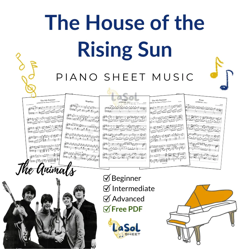 The House of the Rising Sun Piano Sheet Music