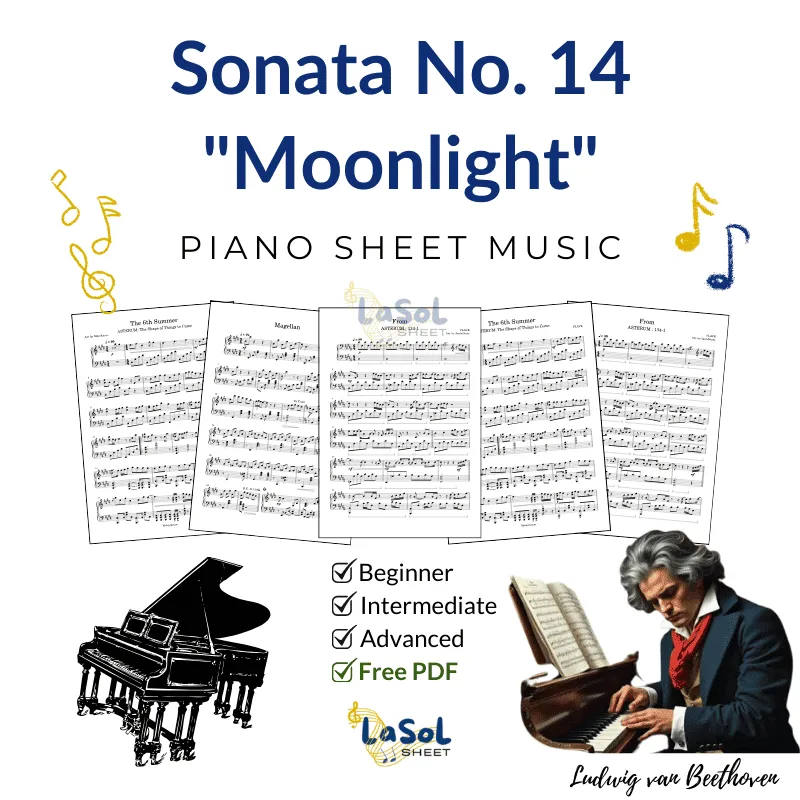 Sonata No. 14 Moonlight 1st Movement Piano Sheet Music
