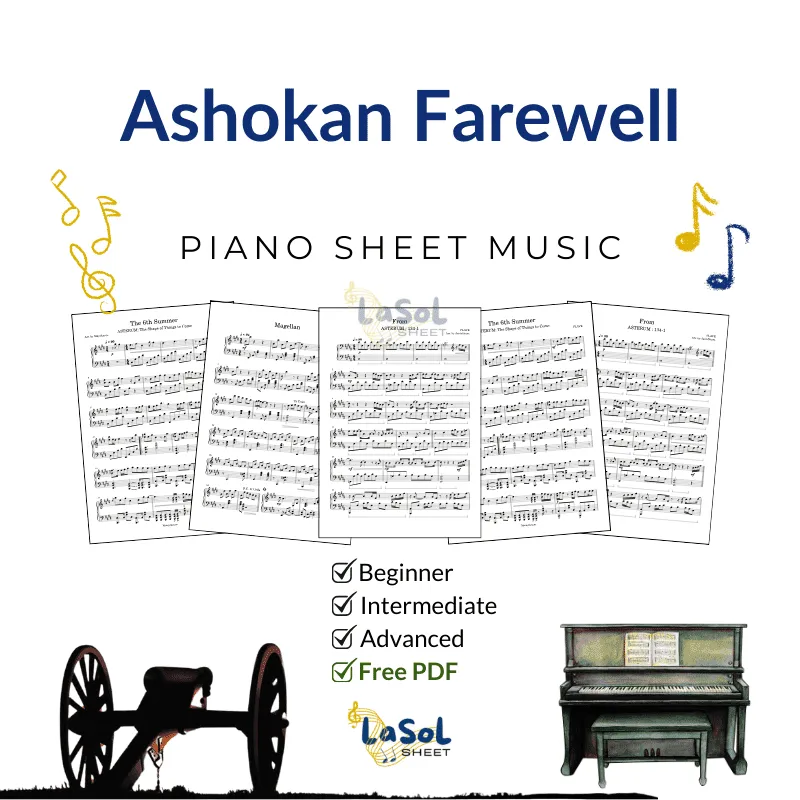 Ashokan Farewell - Jay Ungar Piano Sheet Music