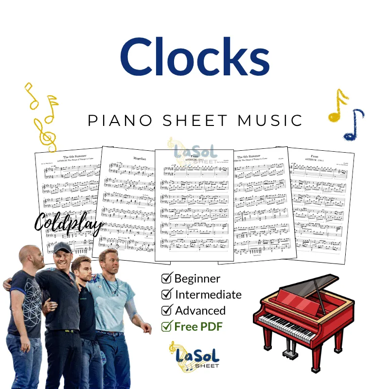 Clocks - Coldplay Piano Sheet Music