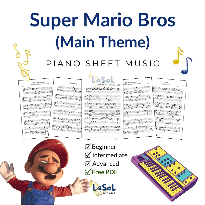 Super Mario Bros (Main Theme) Piano Sheet Music