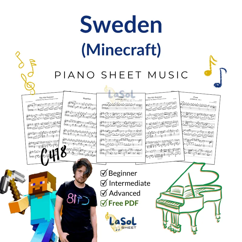 Sweden (Minecraft) - C418 Piano Sheet Music