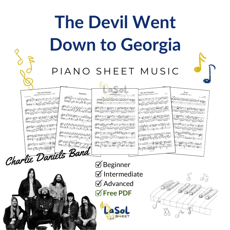 The Devil Went Down to Georgia Piano Sheet Music