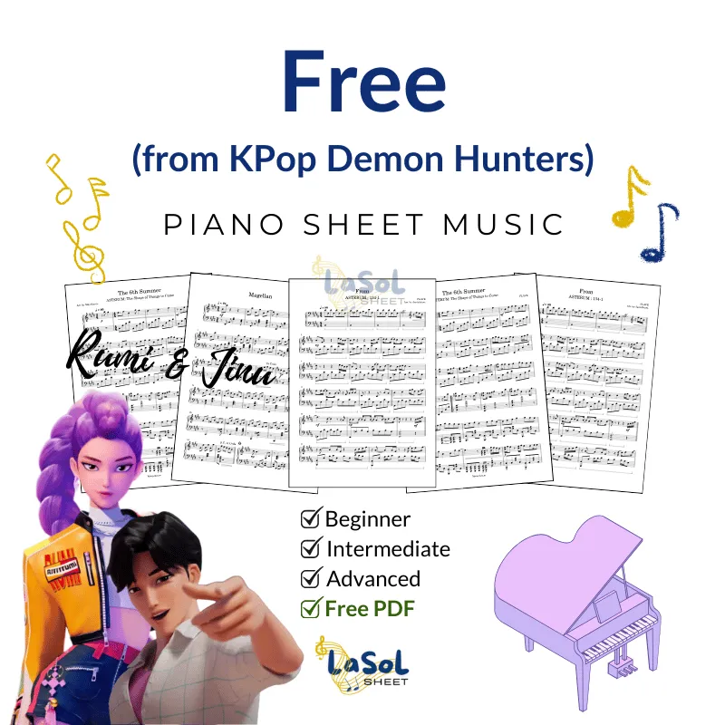 Free - Rumi, Jinu (from KPop Demon Hunters) Piano Sheet Music