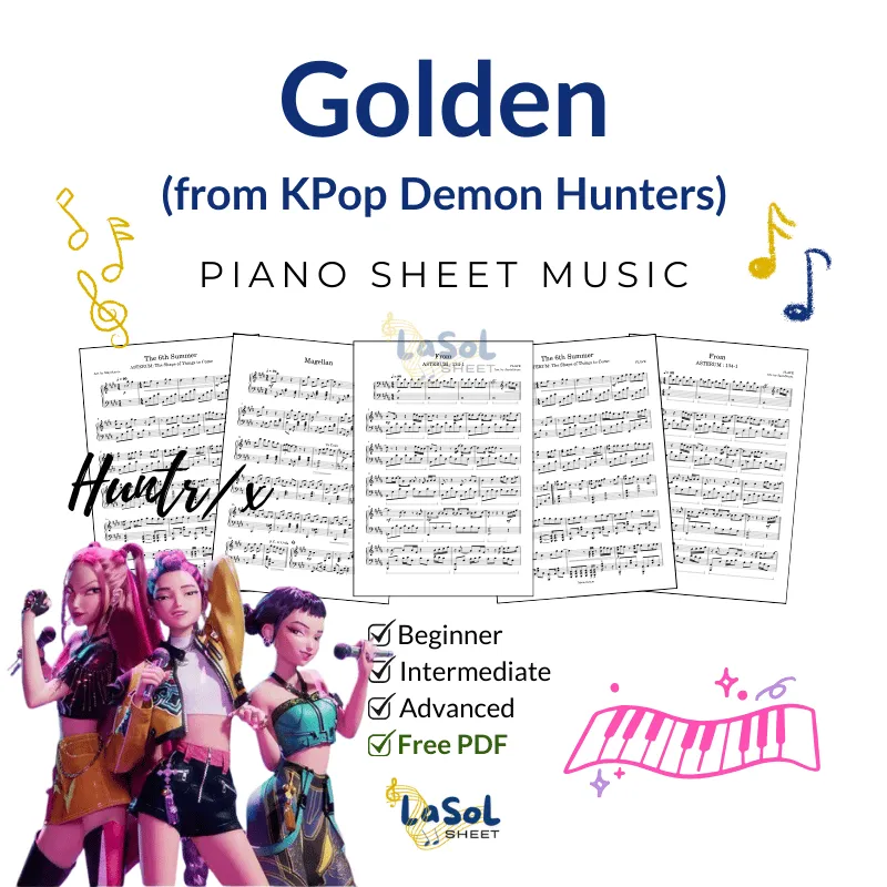 Golden - Huntrx (from KPop Demon Hunters) Piano Sheet Music