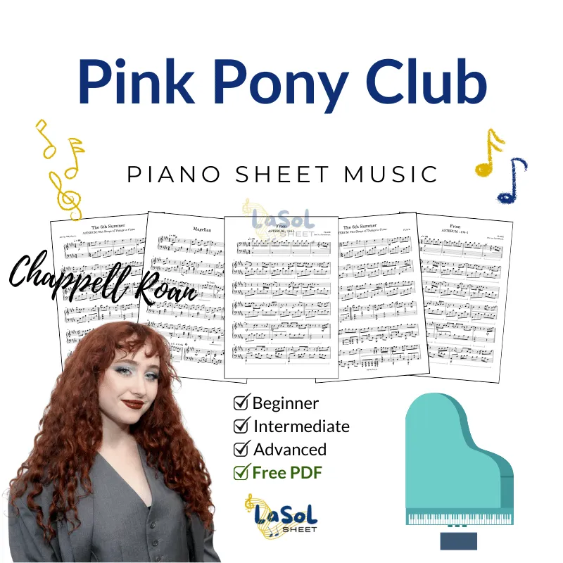 Pink Pony Club - Chappell Roan Piano Sheet Music