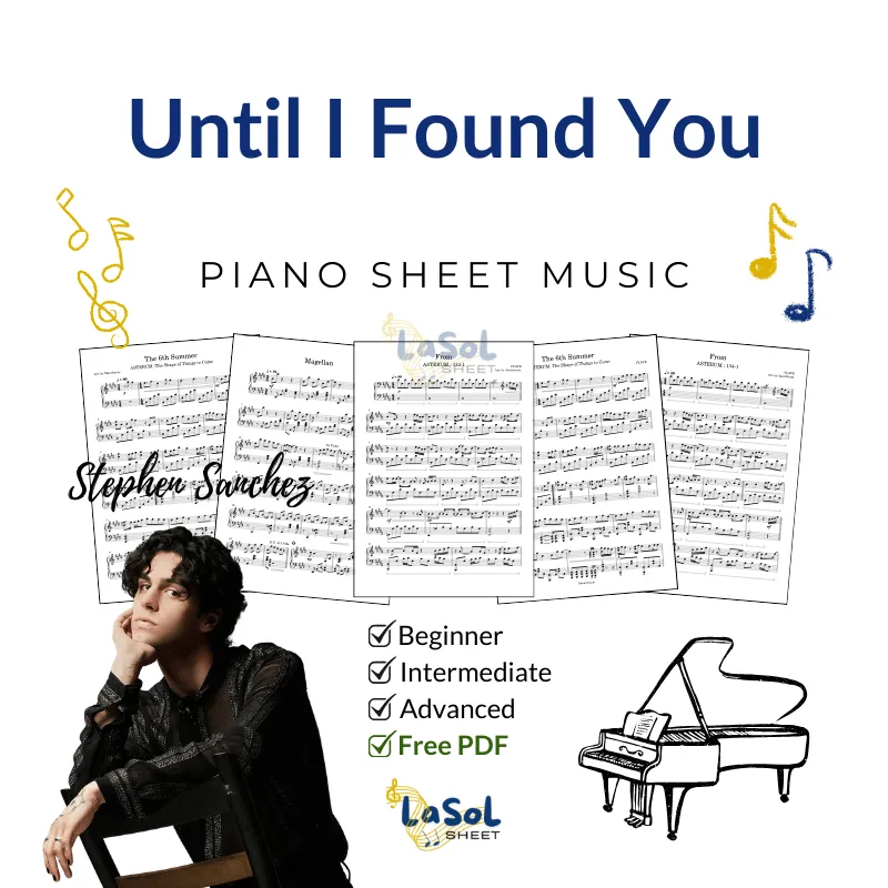 Until I Found - Stephen Sanchez You Piano Sheet Music